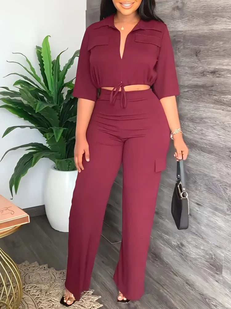 SheVogue Solid Color Set – Summer Street Style
