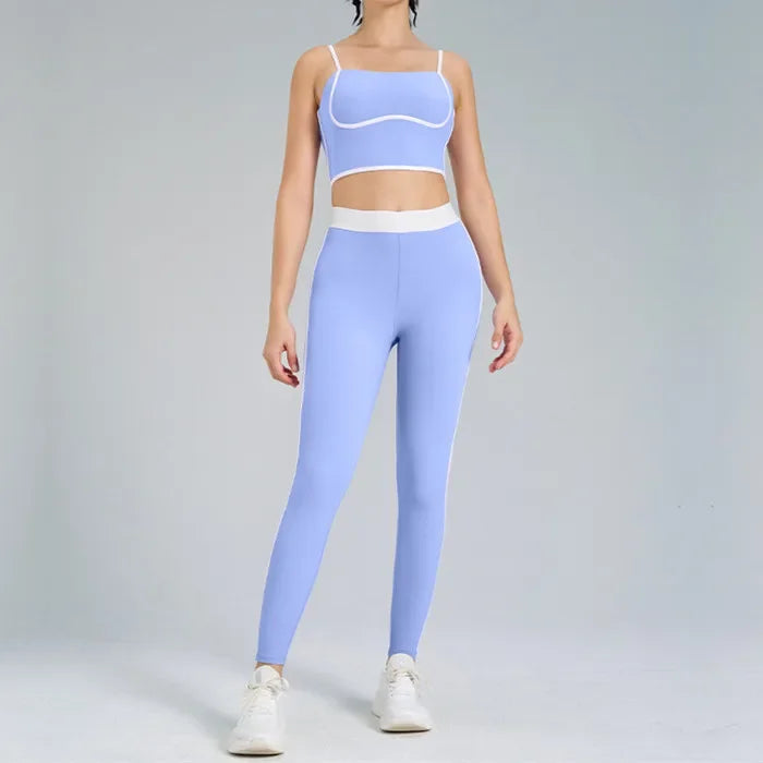 SheVogue Women’s 1/2PCS Sports Set – Yoga Bra & Shorts Skirt Combo for Gym, Running & Workout