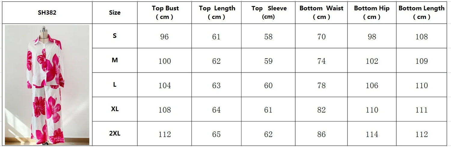 SheVogue 2PCS Floral Shirt & Wide-Leg Pants Set – Casual Office Look for Women
