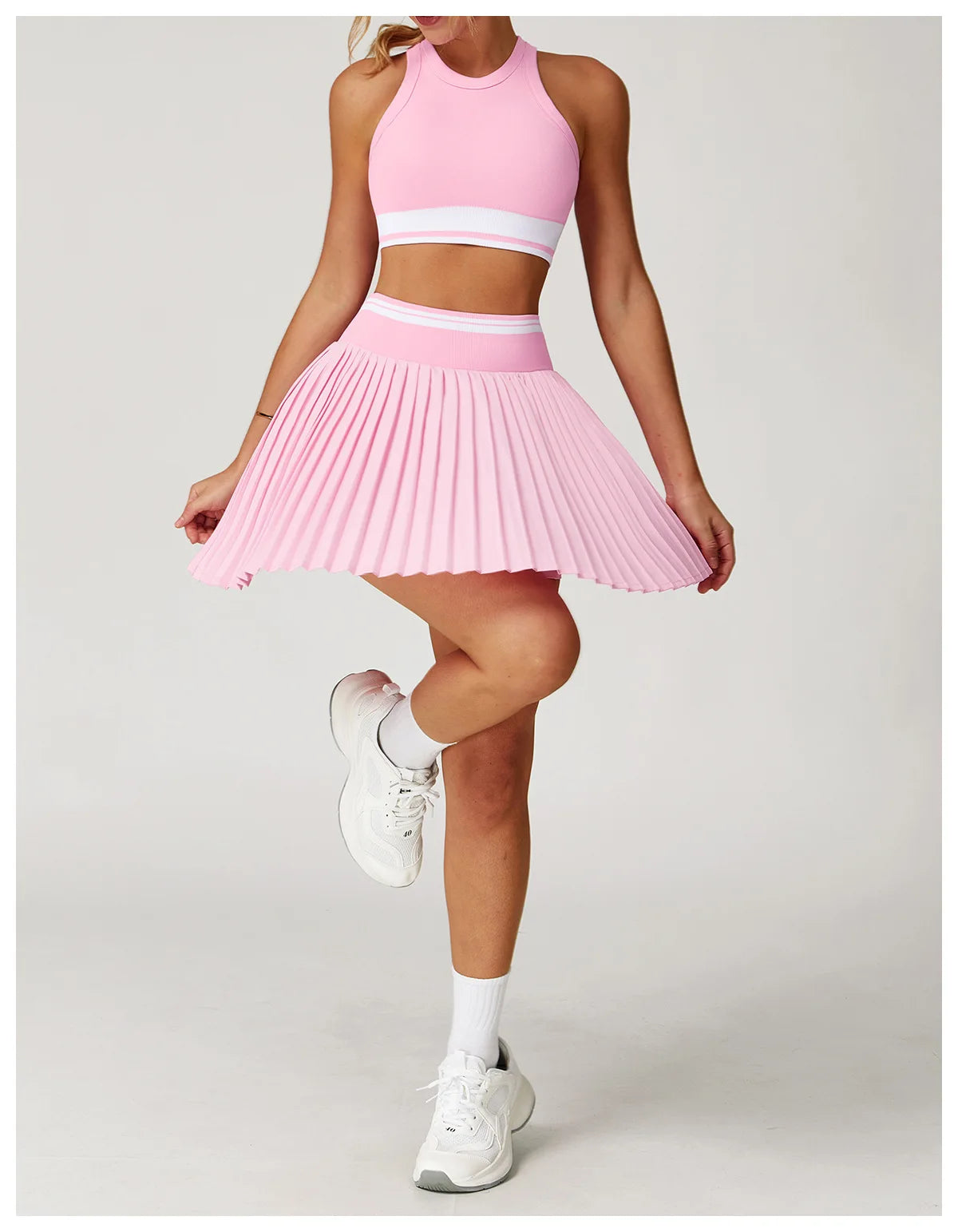 2025  Women’s Yoga Skirt Set – 2PCS Athletic Wear